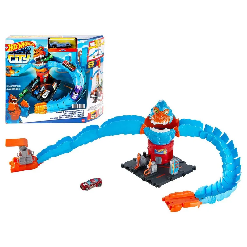 Pista Hot Wheels City Némesis Gorila Con Vehículo HOT WHEELS