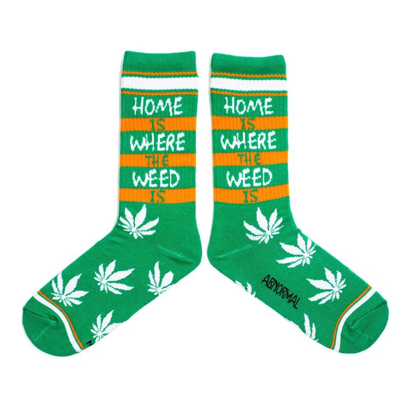 ABNORMAL SOCKS - MEDIAS LARGAS WEED HOME