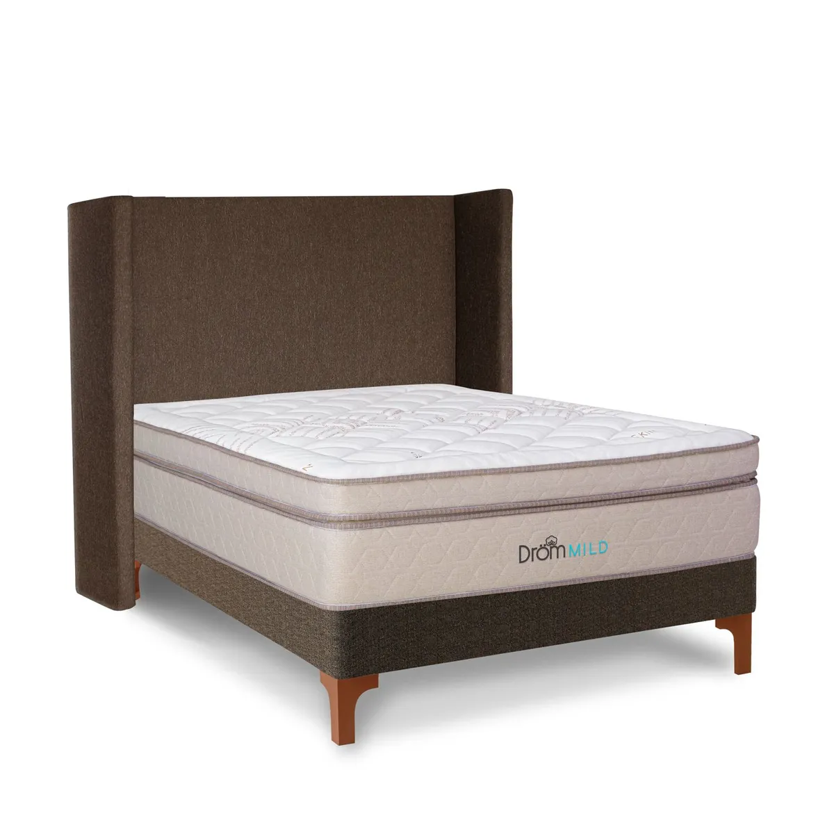 DROM - Dormitorio Europeo Mild 2 Plz + 2 Almohadas Viscoelásticas + Protector