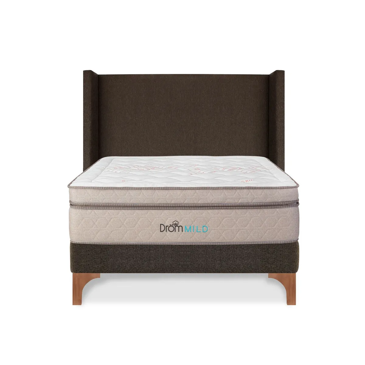 DROM - Dormitorio Europeo Mild 2 Plz + 2 Almohadas Viscoelásticas + Protector