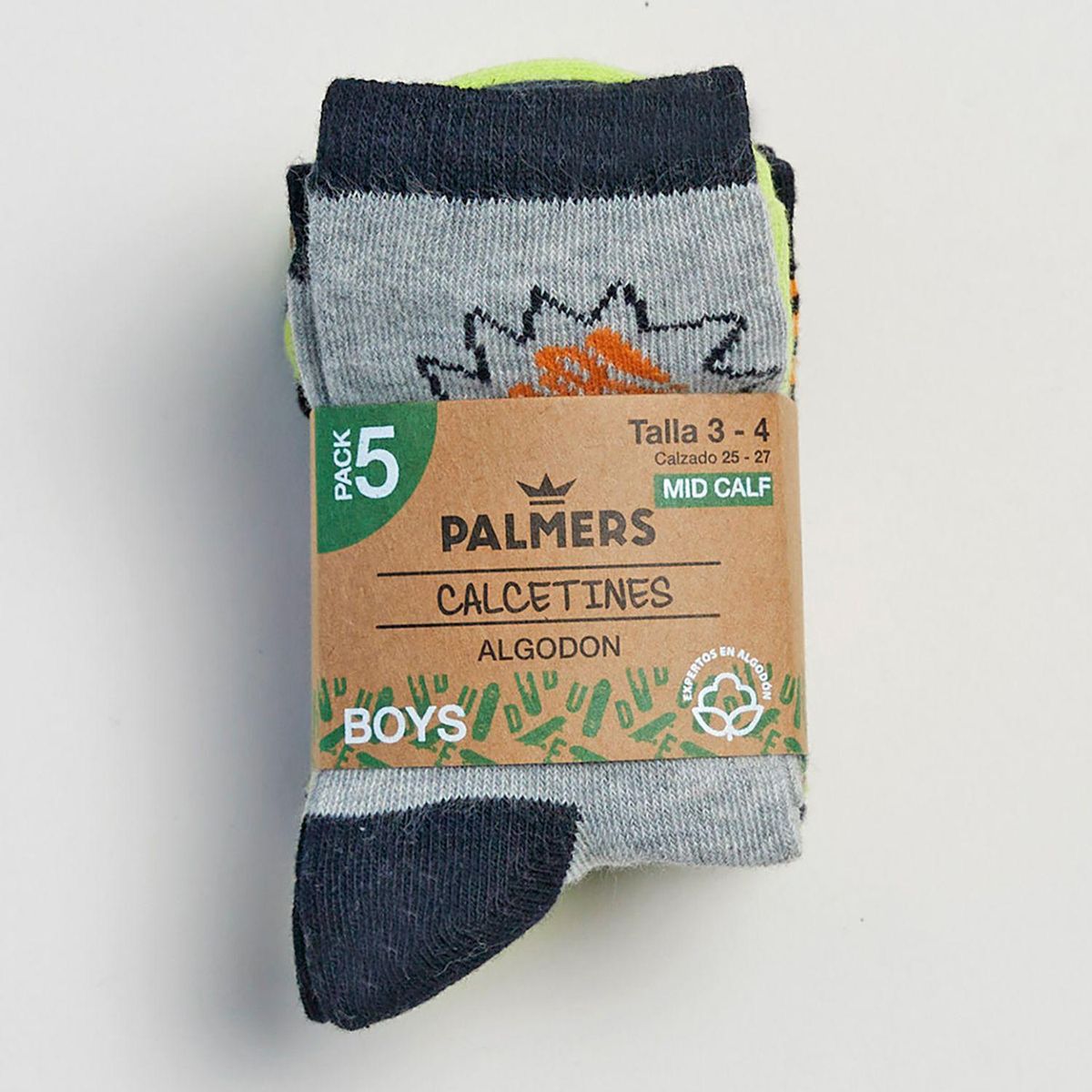 PALMERS - Pack x5 Medias Niño Palmers