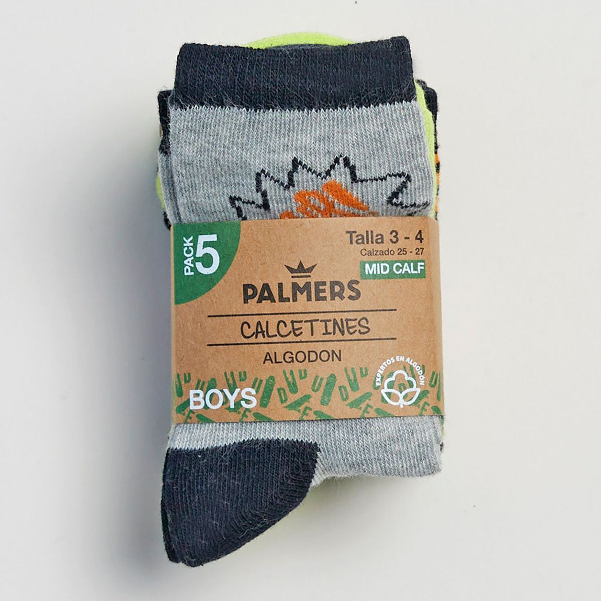 PALMERS - Pack x5 Medias Niño Palmers