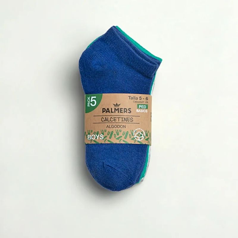 PALMERS - Pack x5 Medias Niño Algodon Palmers