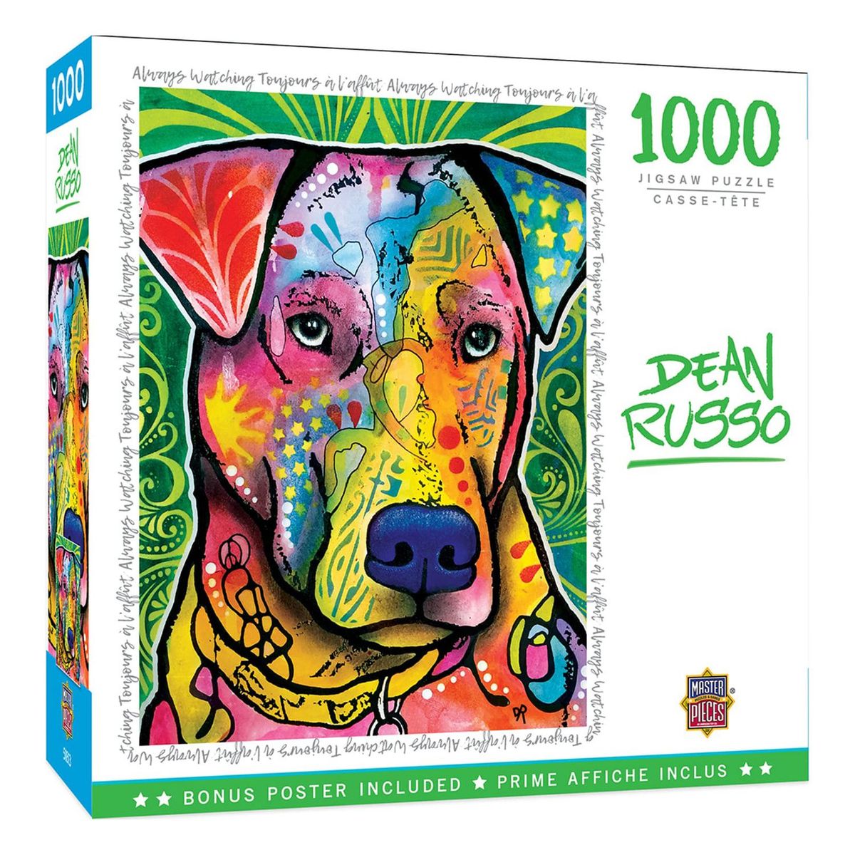 MASTERPIECES - Rompecabezas Perro de Colores