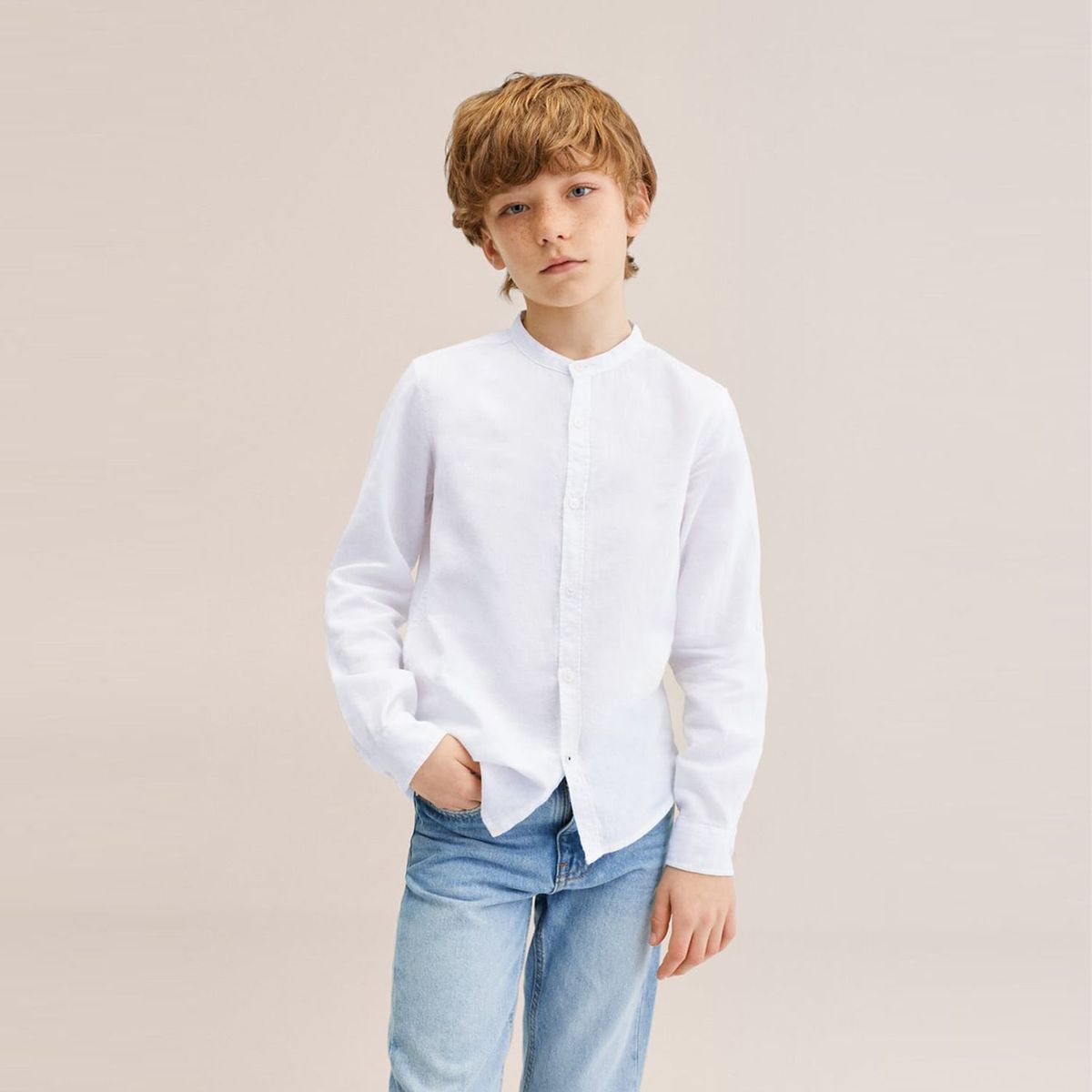 MANGO KIDS - Camisa Lino Niño