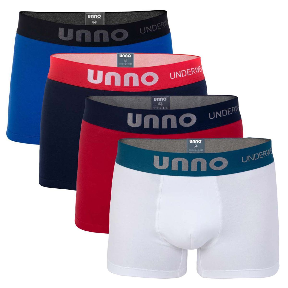 UNNO UNDERWEAR - Boxer Pack x4 Hombre