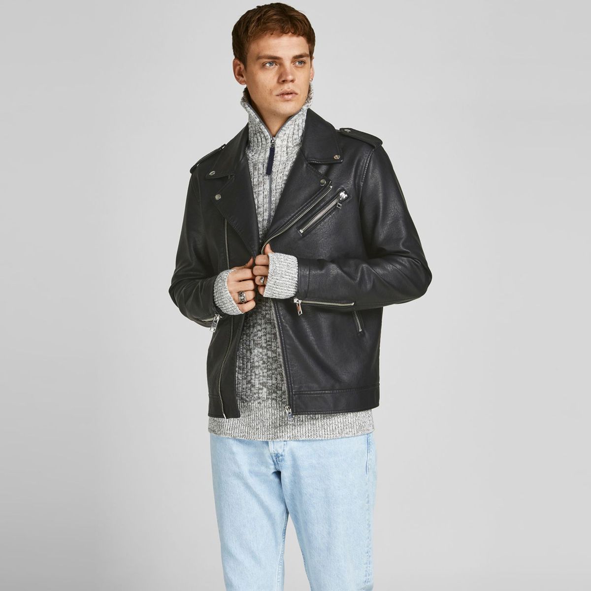JACK&JONES - Casaca Biker Hombre Jack & Jones