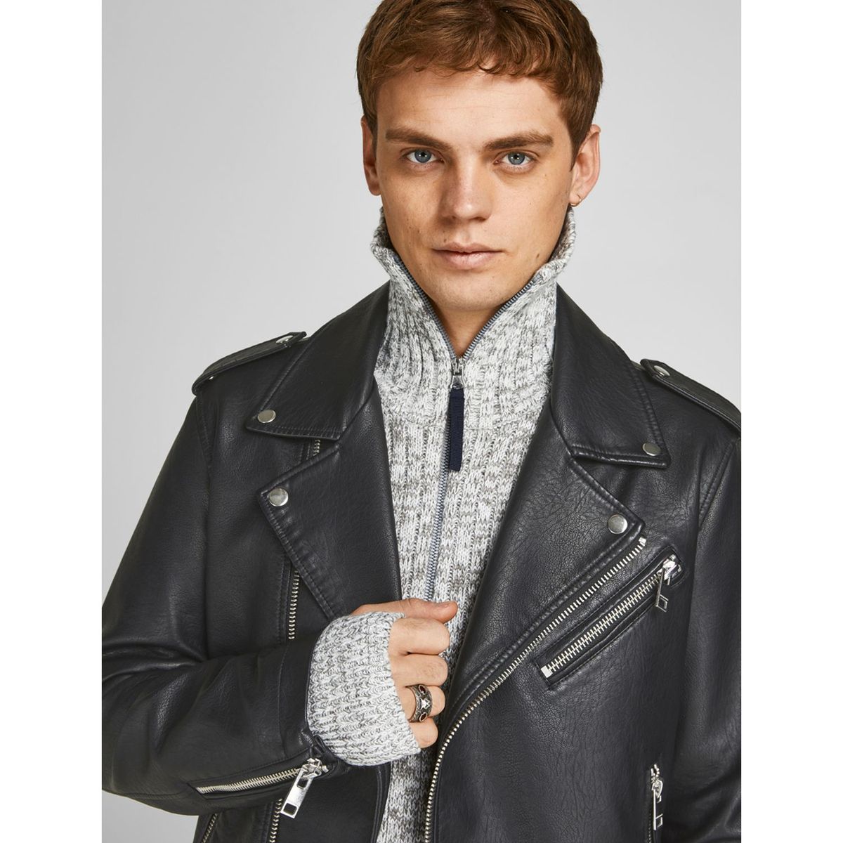 JACK&JONES - Casaca Biker Hombre Jack & Jones