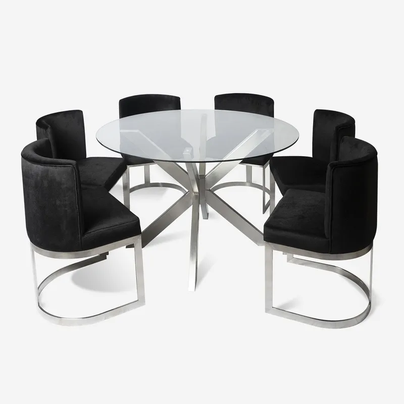 MICA - Juego de Comedor Vera con 6 Sillas