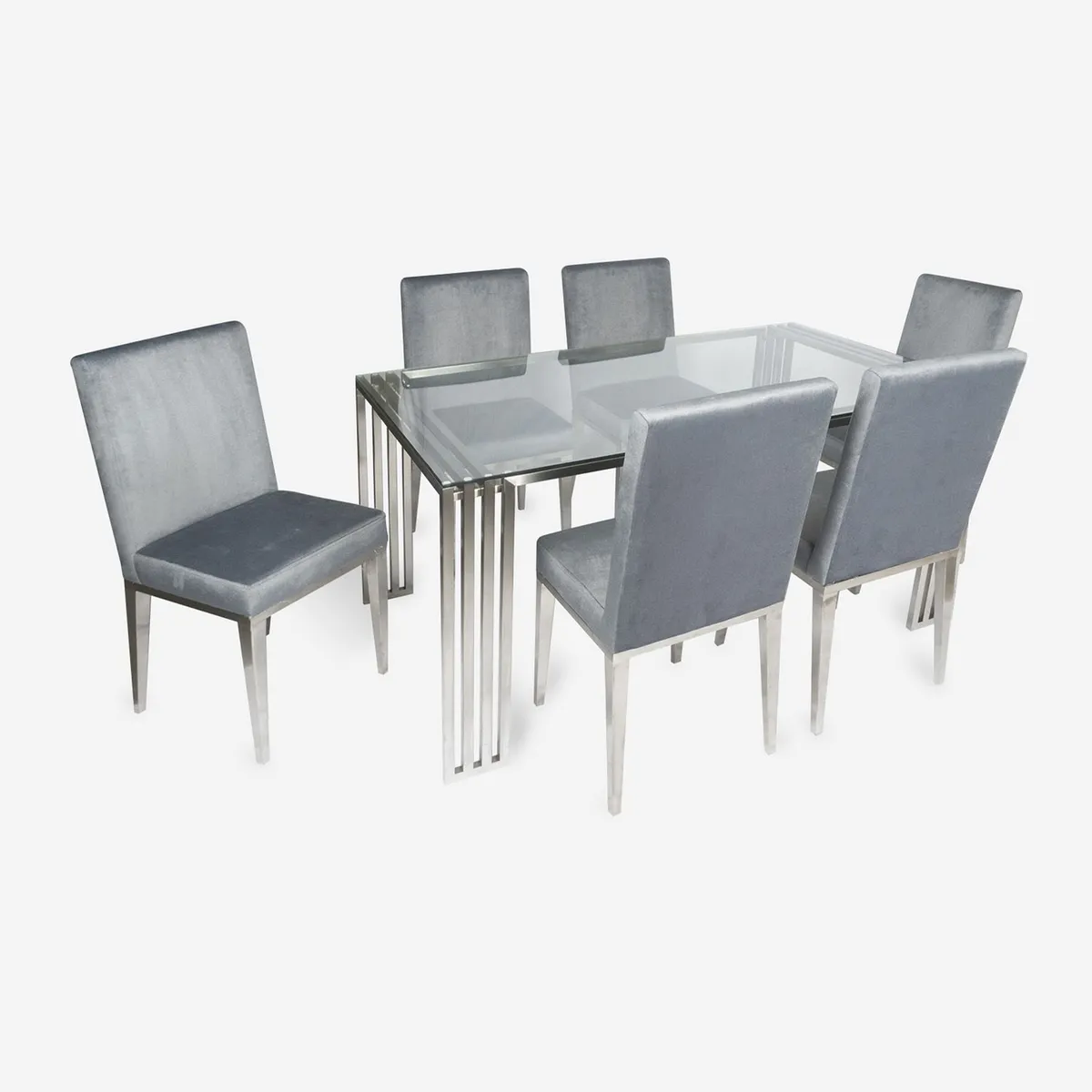 MICA - Juego de Comedor Fiore con 6 Sillas