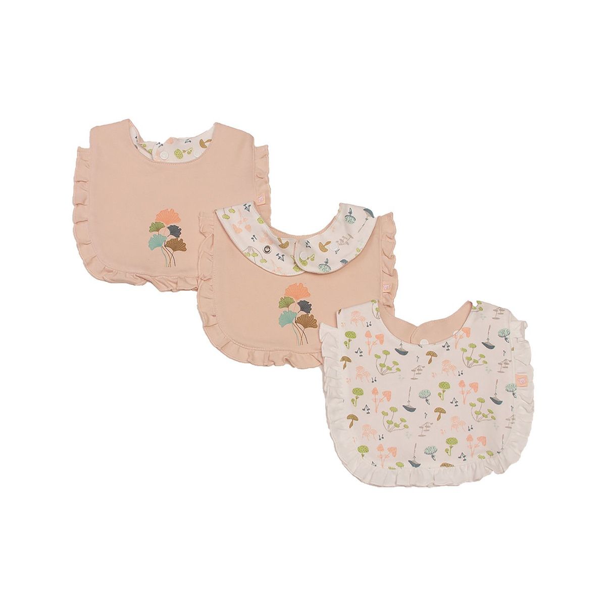 PILLIN - Pack Baberos 3 pcs Bebé Niña e