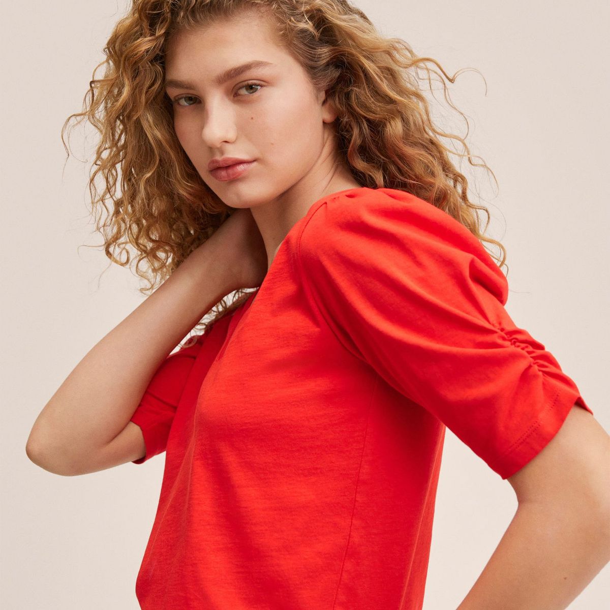 MANGO - Polo Manga Corta 100% Algodón Mujer Mango