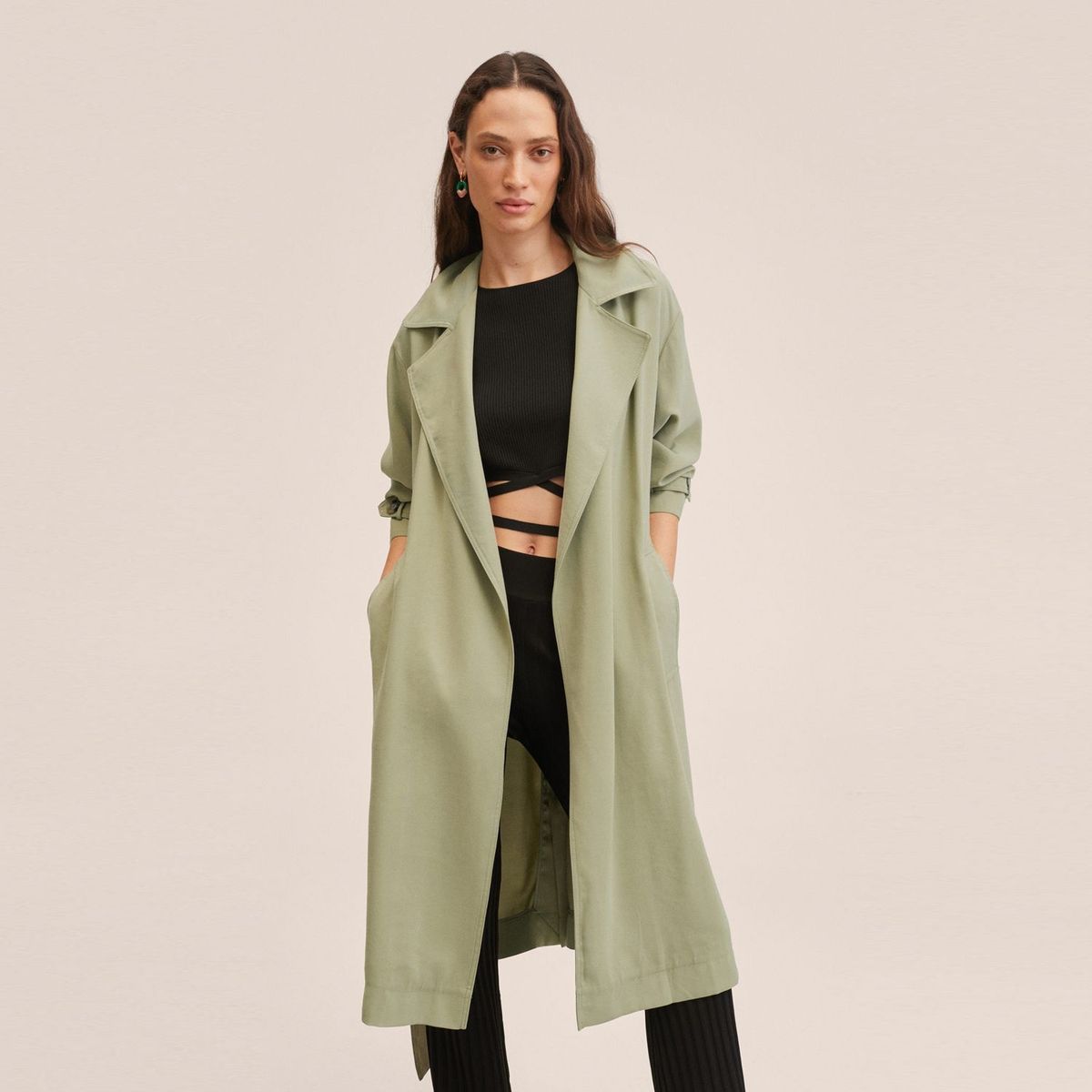 MANGO - Gabardina Mujer Mango