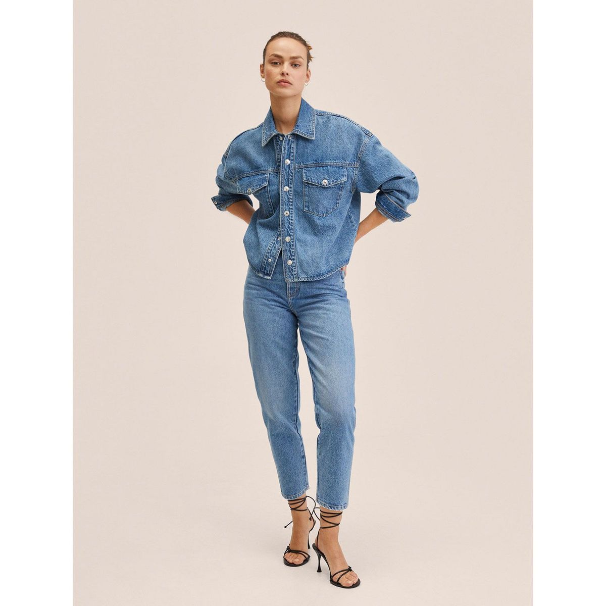 MANGO - Camisa Jean Mujer Mango