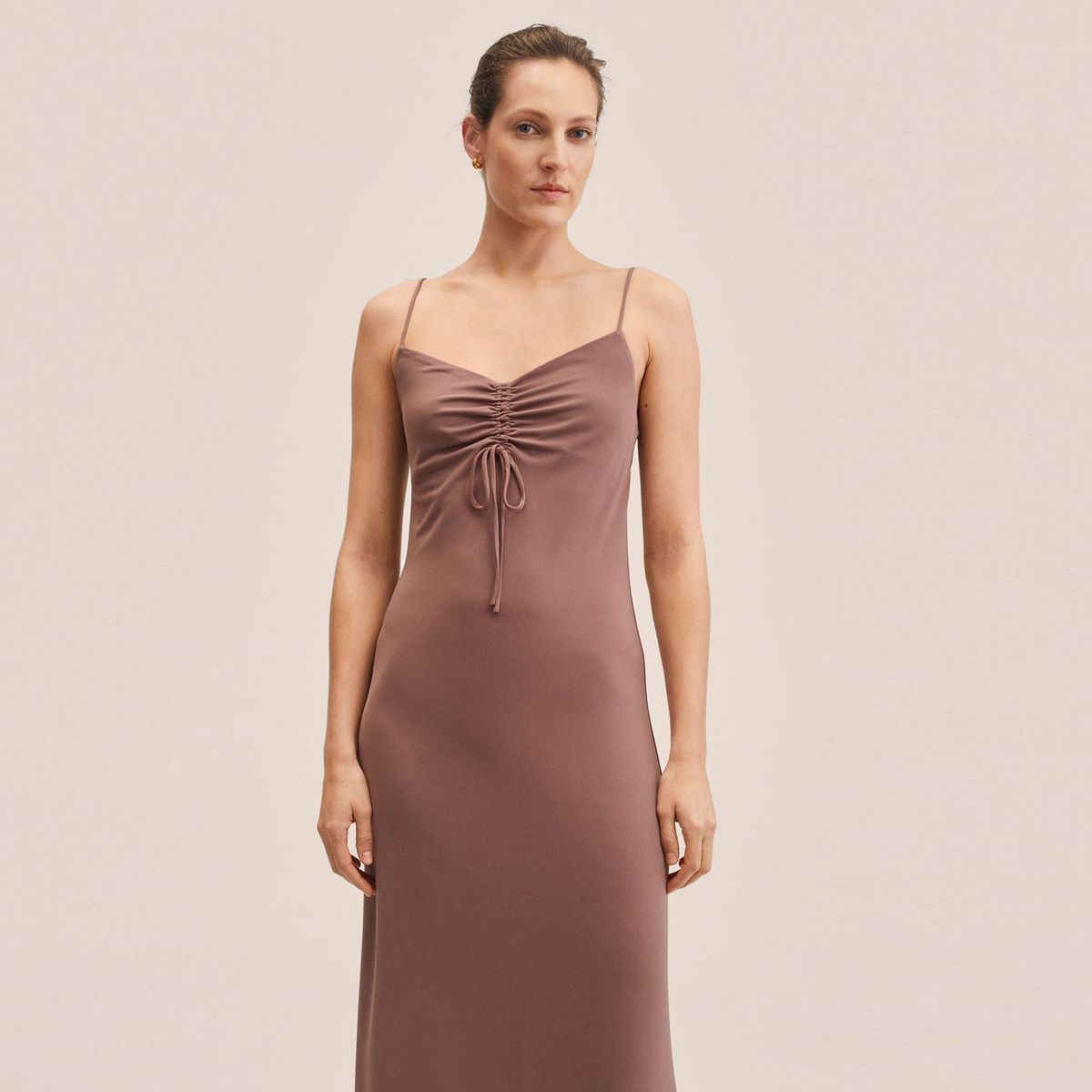 MANGO - Vestido Largo Mujer Mango