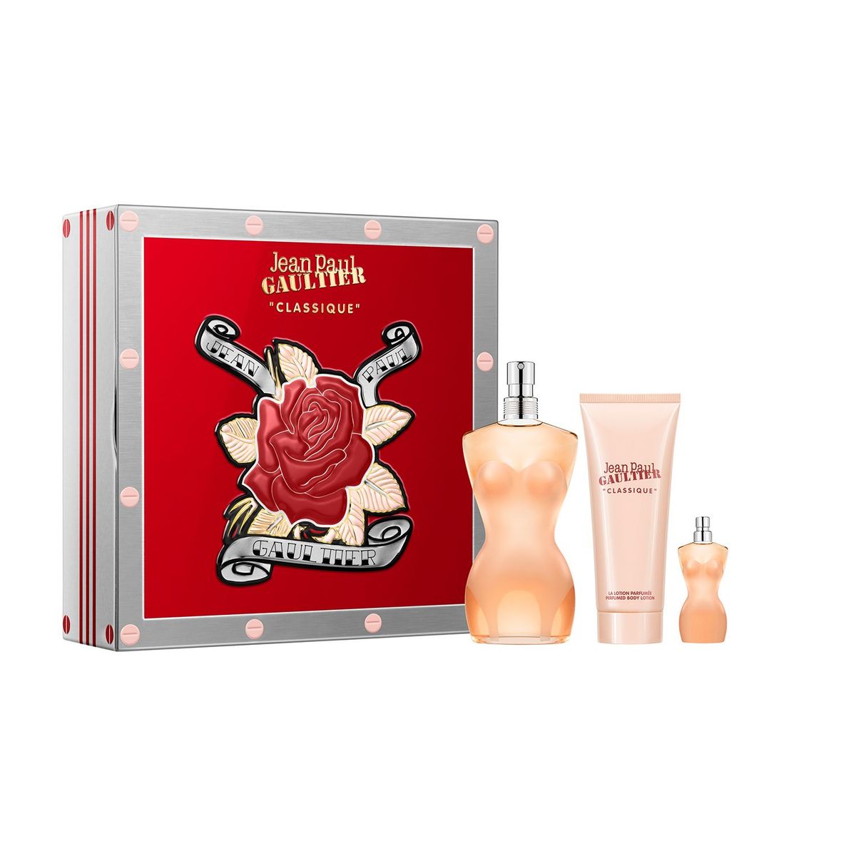JEAN PAUL GAULTIER - Jean Paul Gaultier Classique EDT 100 ml + Body Lotion + Miniatura
