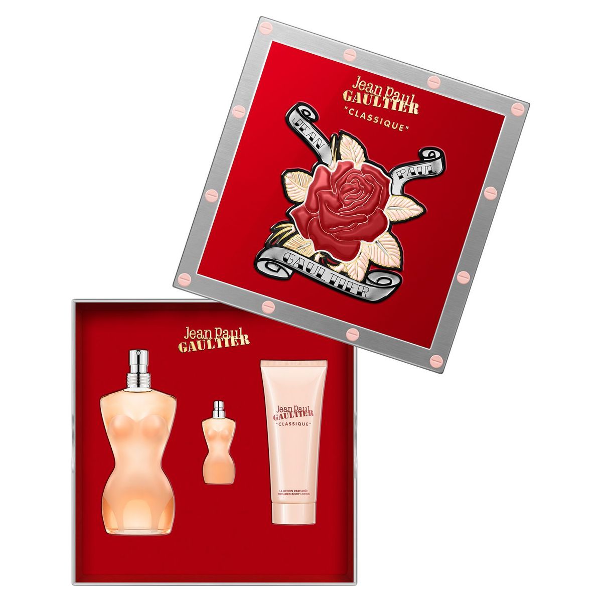 JEAN PAUL GAULTIER - Jean Paul Gaultier Classique EDT 100 ml + Body Lotion + Miniatura