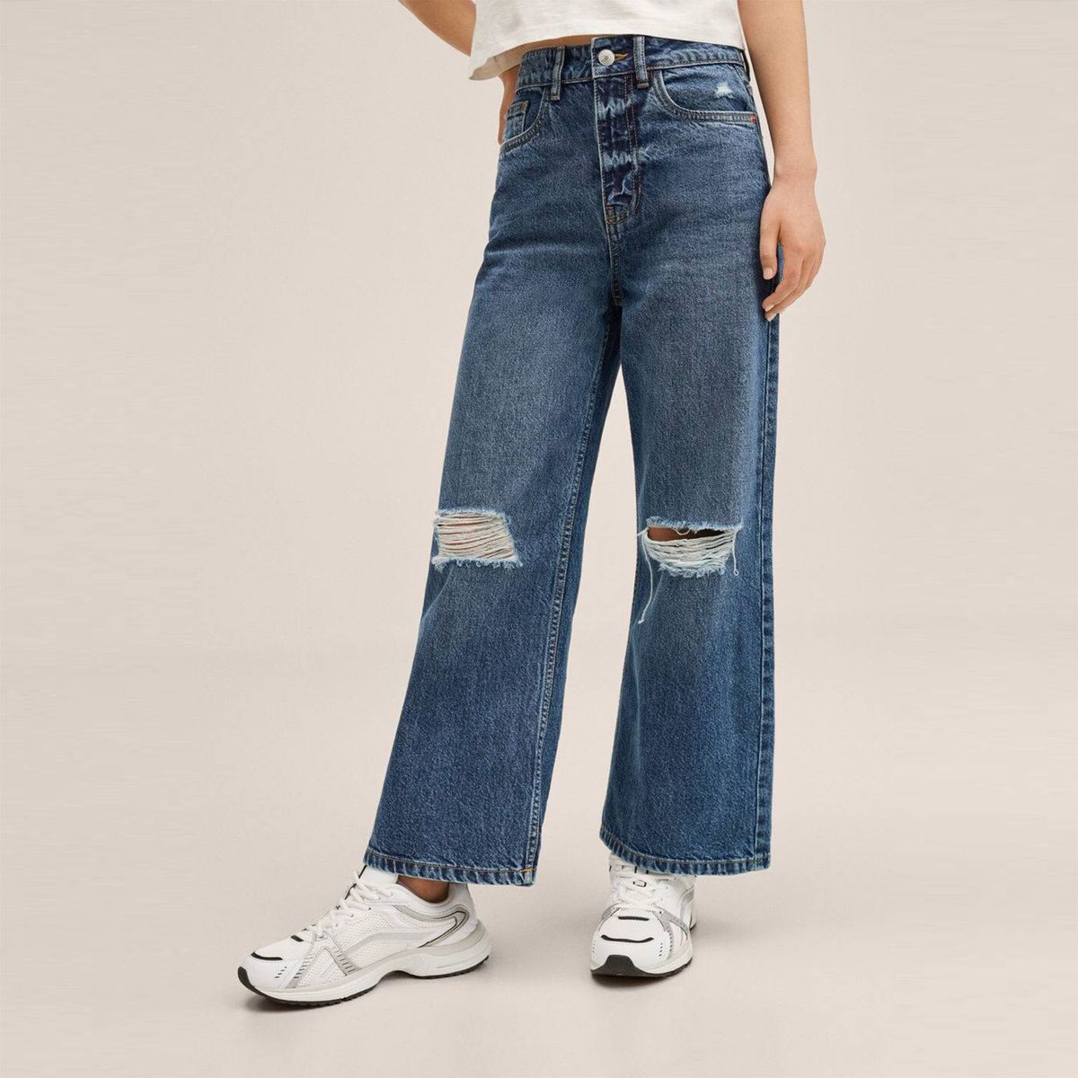 MANGO TEEN - Jean Wide Leg Mujer Mango Teen