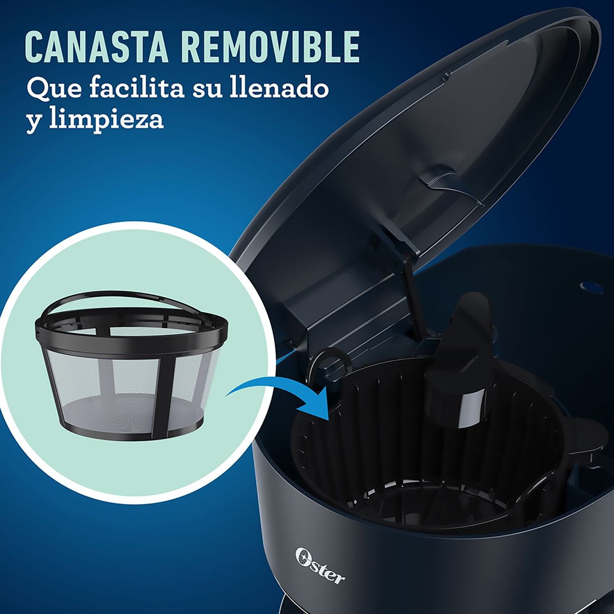 OSTER - Cafetera programable Oster de 12 tazas BVSTDCP12B