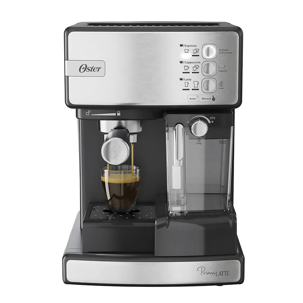 OSTER - Cafetera de espresso Oster PrimaLatte¿ 15 bares BVSTEM6603SS