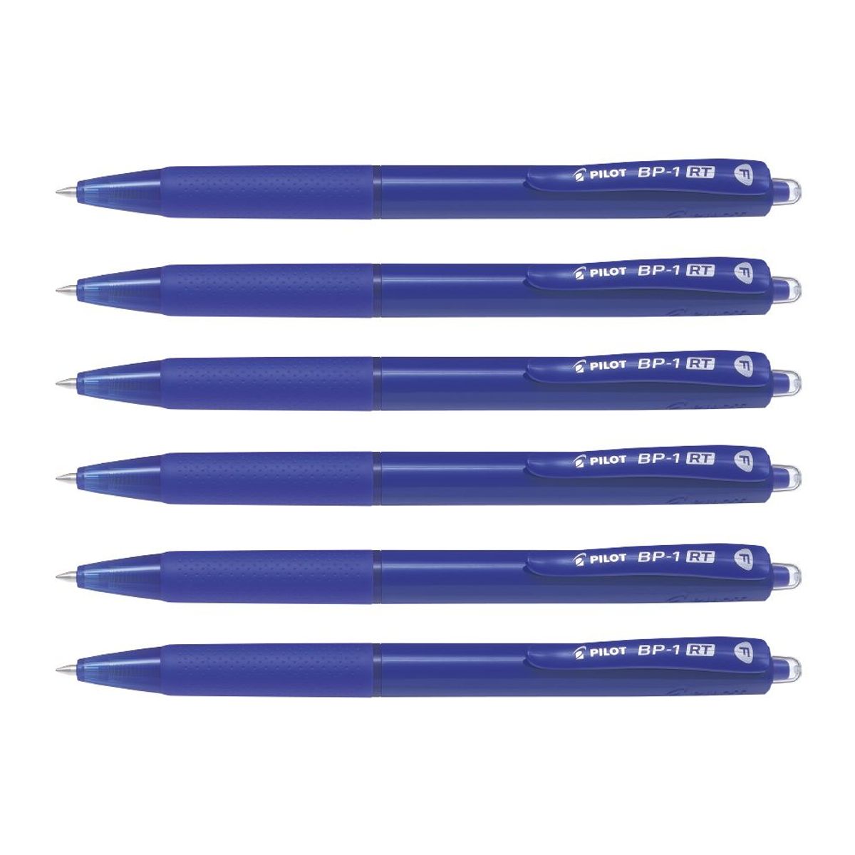PILOT - Bolígrafo de Tinta Seca Azul BP-1RT - Set x 6 unidades
