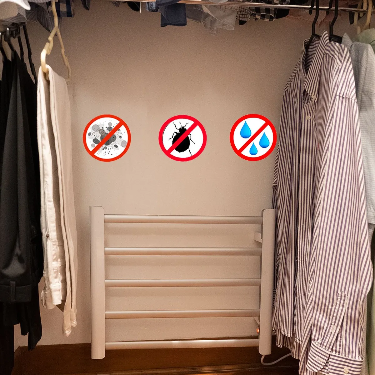 GENERICO - Deshumedecedor de closet 65W