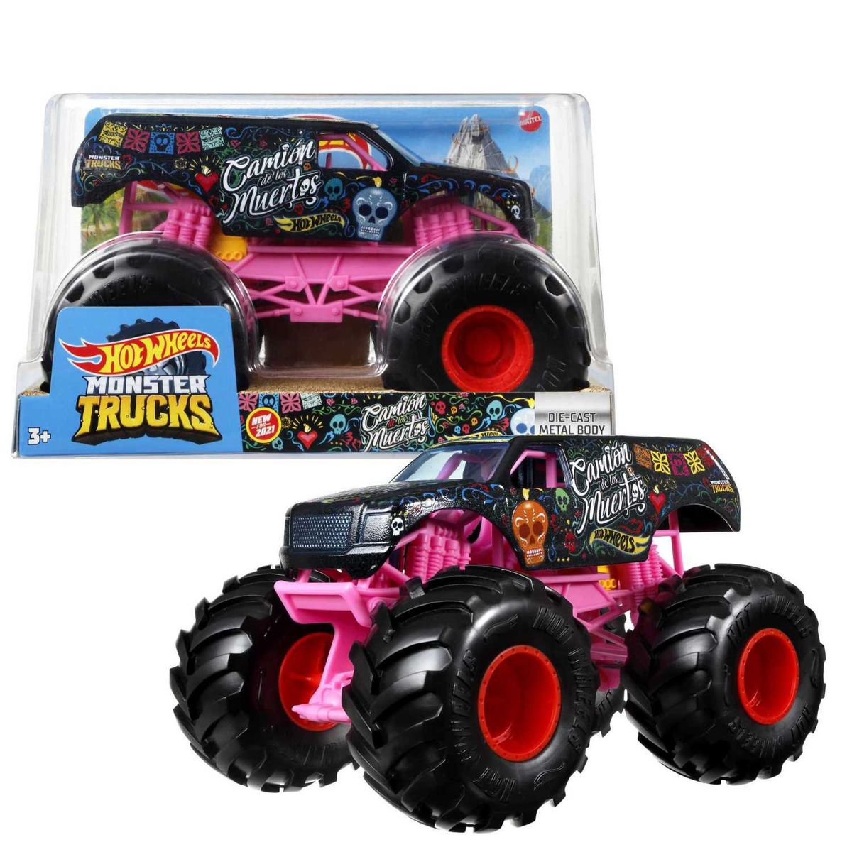 HOT WHEELS - Carro Hot Wheels Monster Trucks Escala 1:24 Surtido