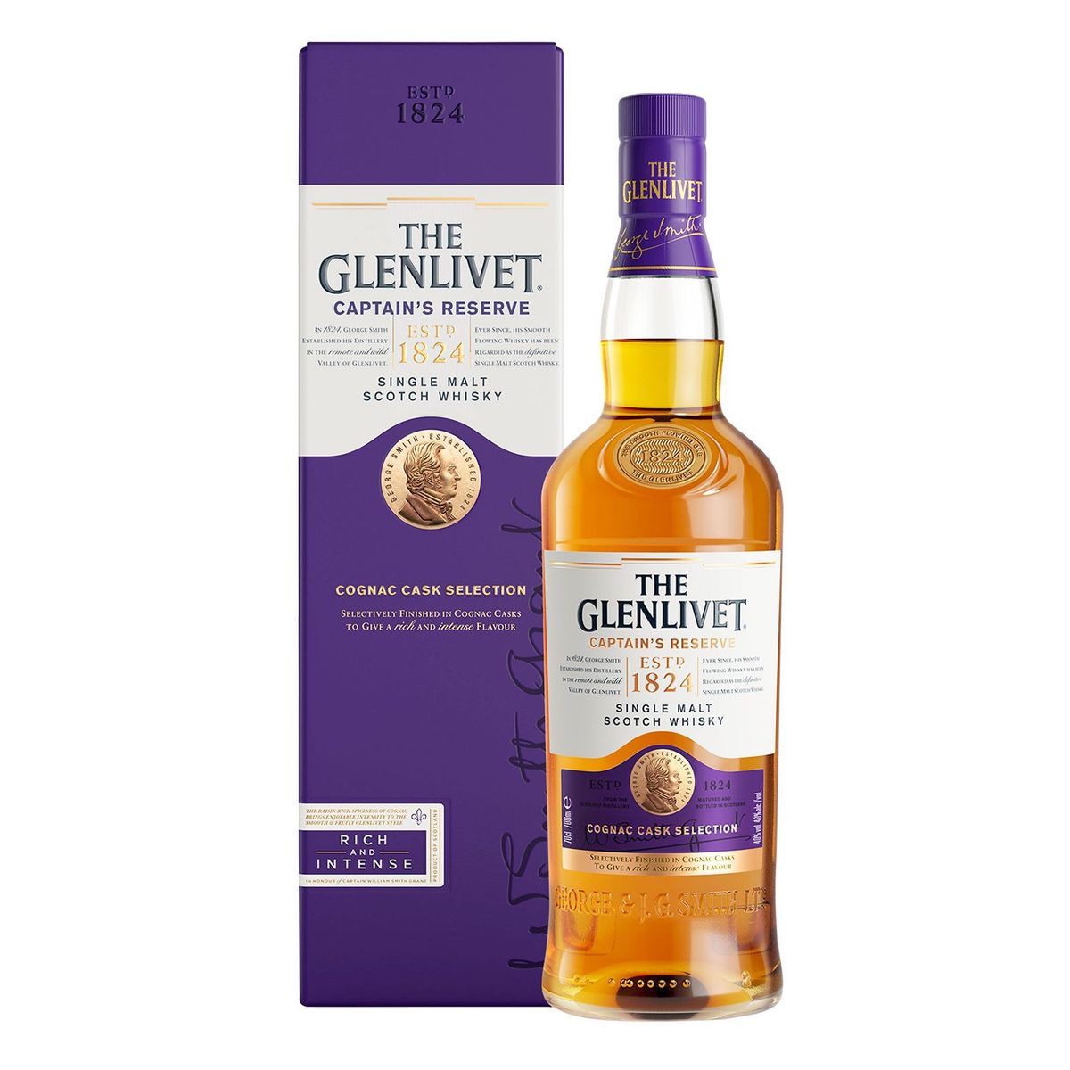 GLENLIVET - Whisky Glenlivet Captains Reserva 700ml