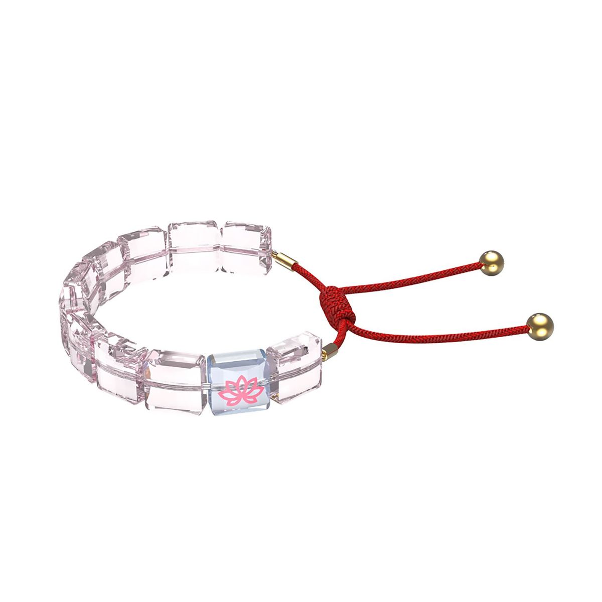 SWAROVSKI - Pulsera Swarovski Letra Loto Rosa