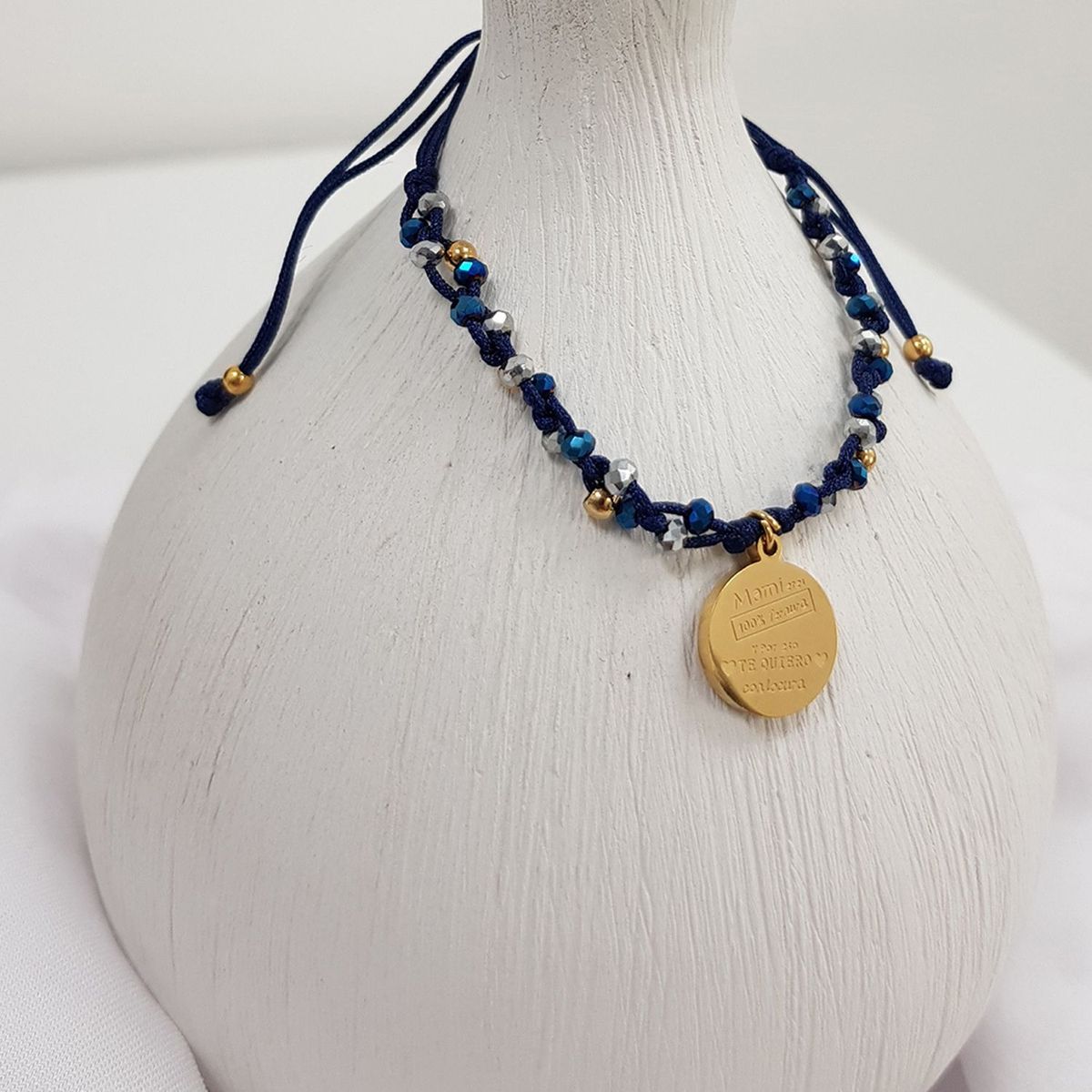 PENELOPE ACCESORIOS - Pulsera Penelope Accesorios Arianna Azul Medalla M