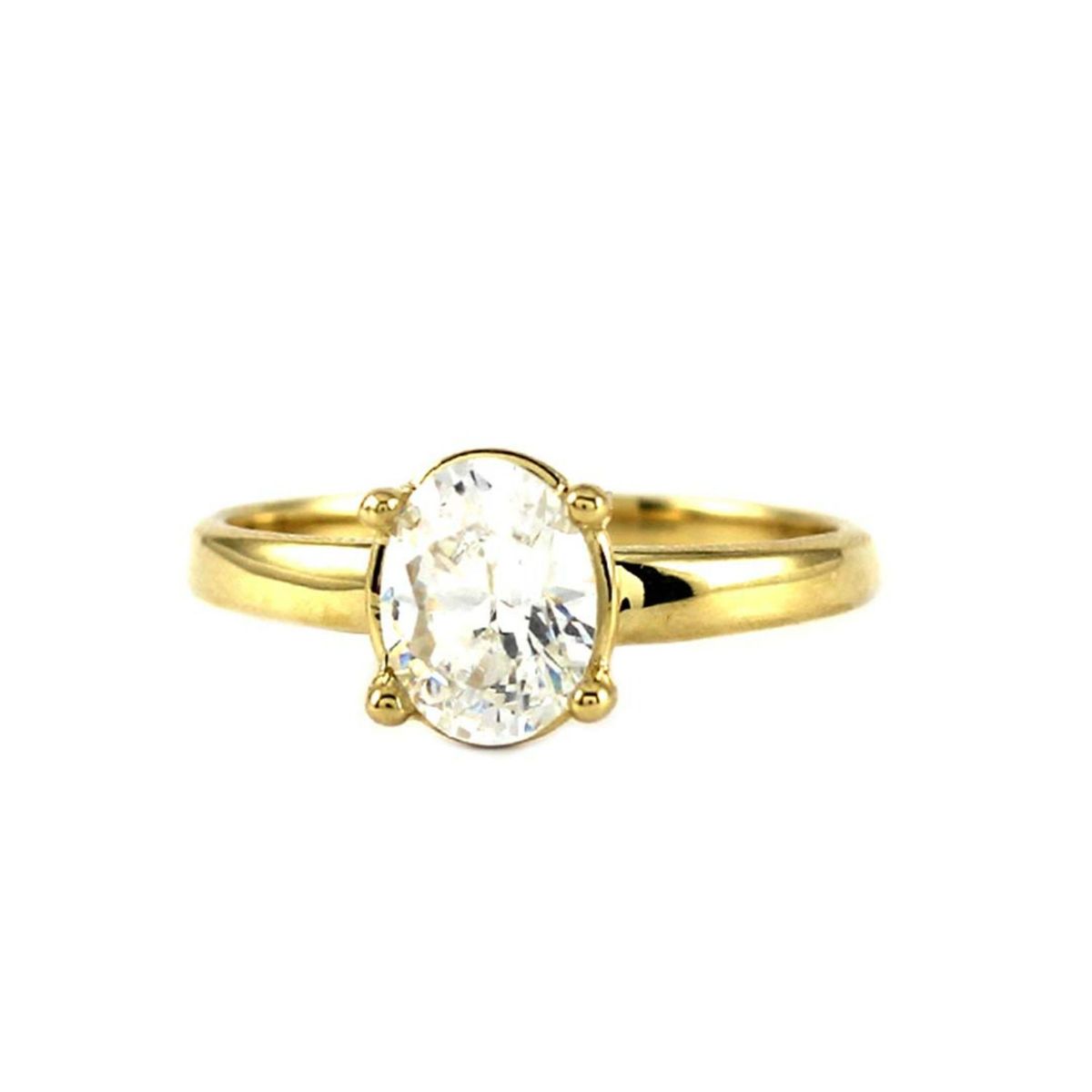 MAISHA - Anillo de Compromiso Liviano de Oro 18k