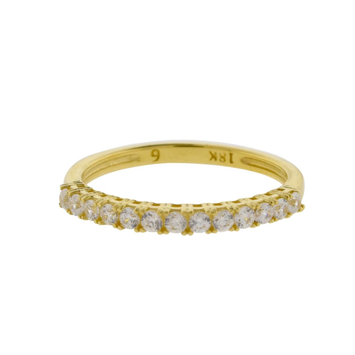 MAISHA - Anillo de Oro 18K con Circón Swarovski