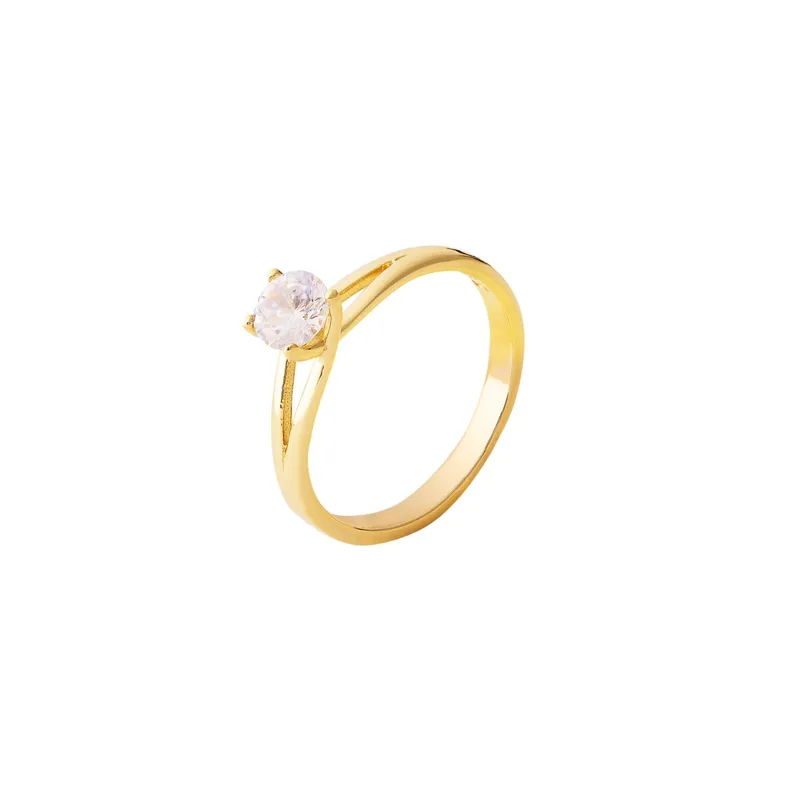 MAISHA - Anillo de compromiso Oro 18k Cubo