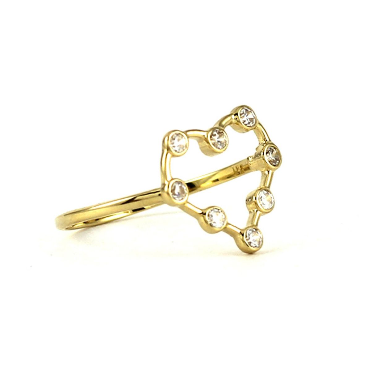 MAISHA - Anillo de Oro 18k con Forma de Corazón