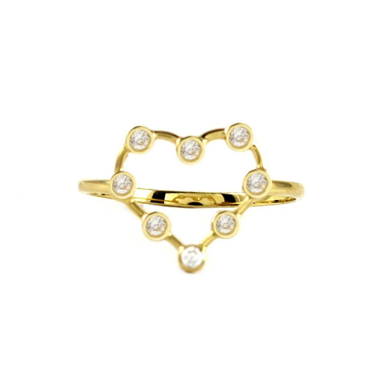 MAISHA - Anillo de Oro 18k con Forma de Corazón