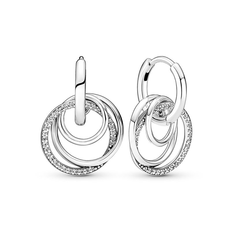 Aretes Pandora De Aro Circulos Entrelazados PANDORA - Main Image