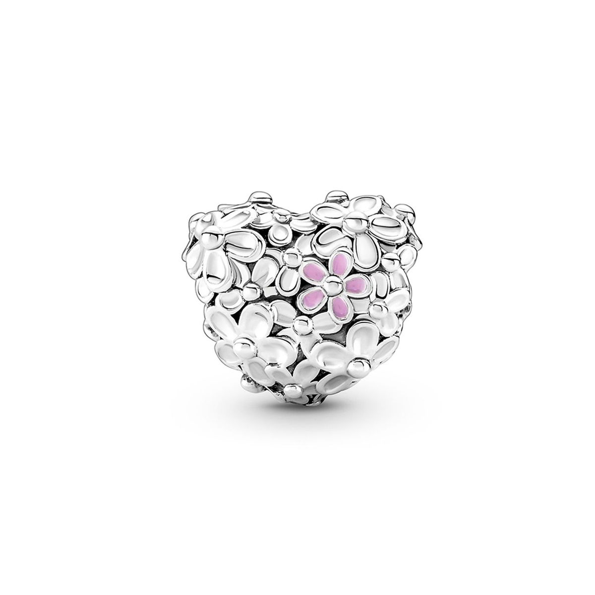 PANDORA - Charm Corazón Con Margaritas Mamá