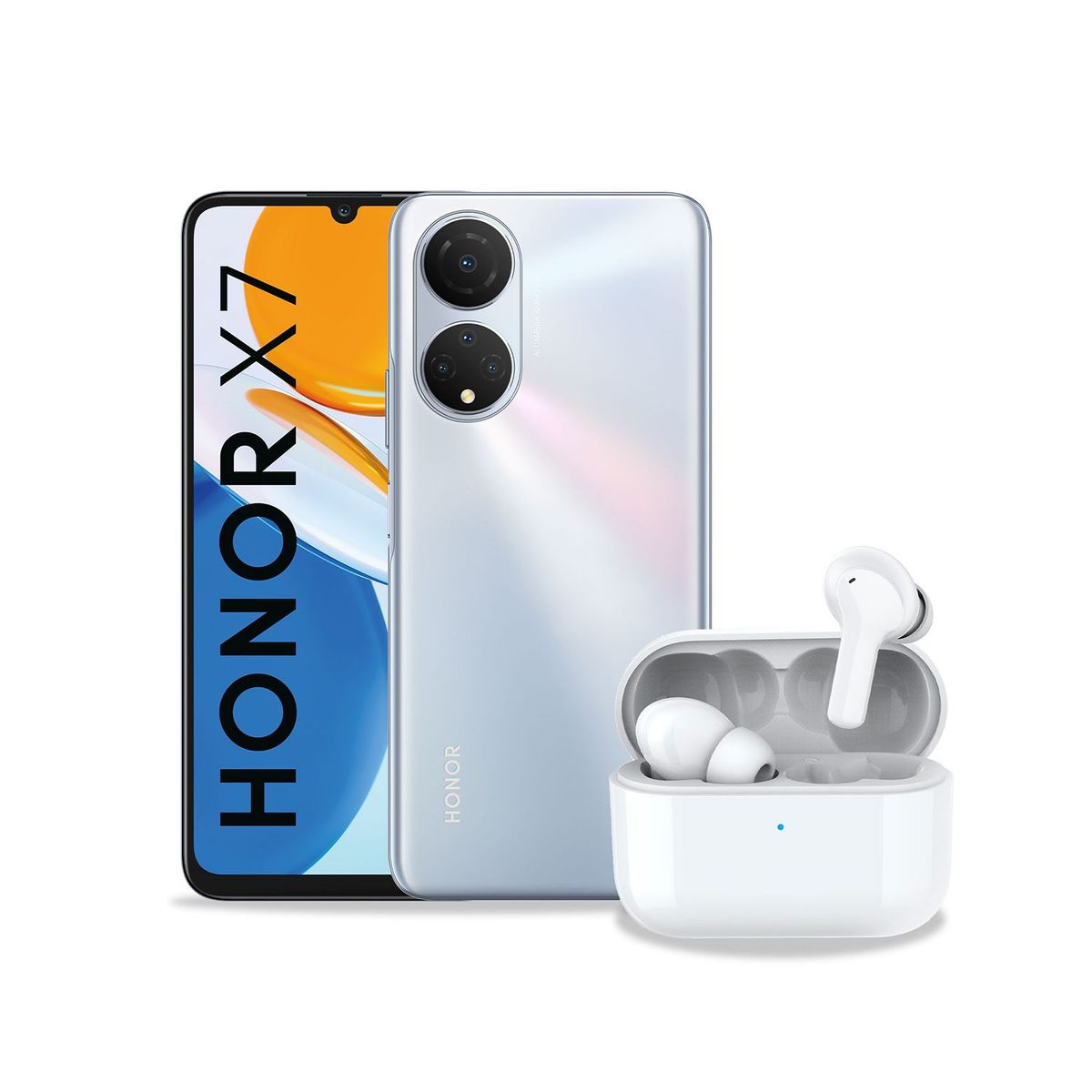 HONOR - Honor X7 Silver4+128+Audif ChoiceX1