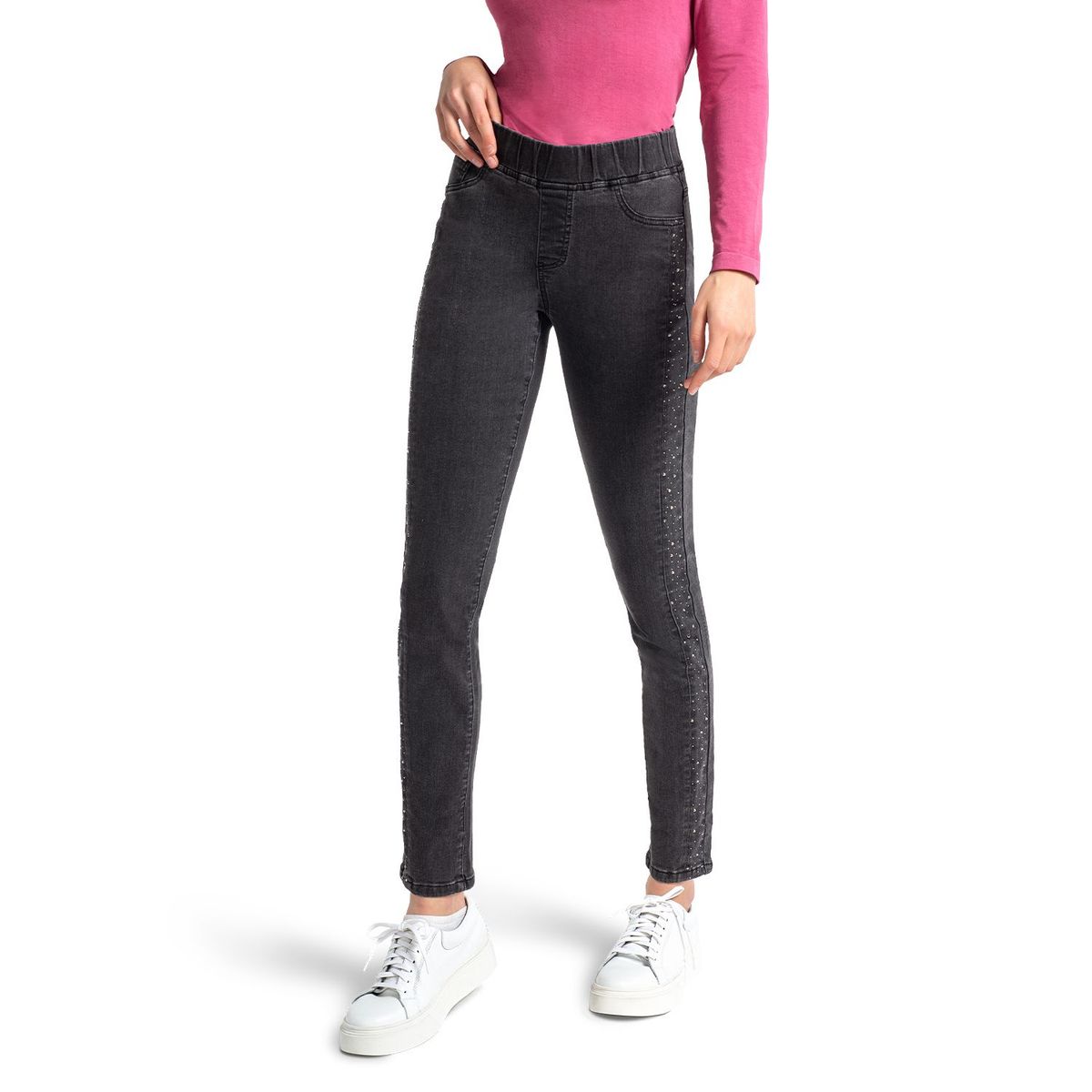 CAFFARENA - Legging Algodón Diseño Strass