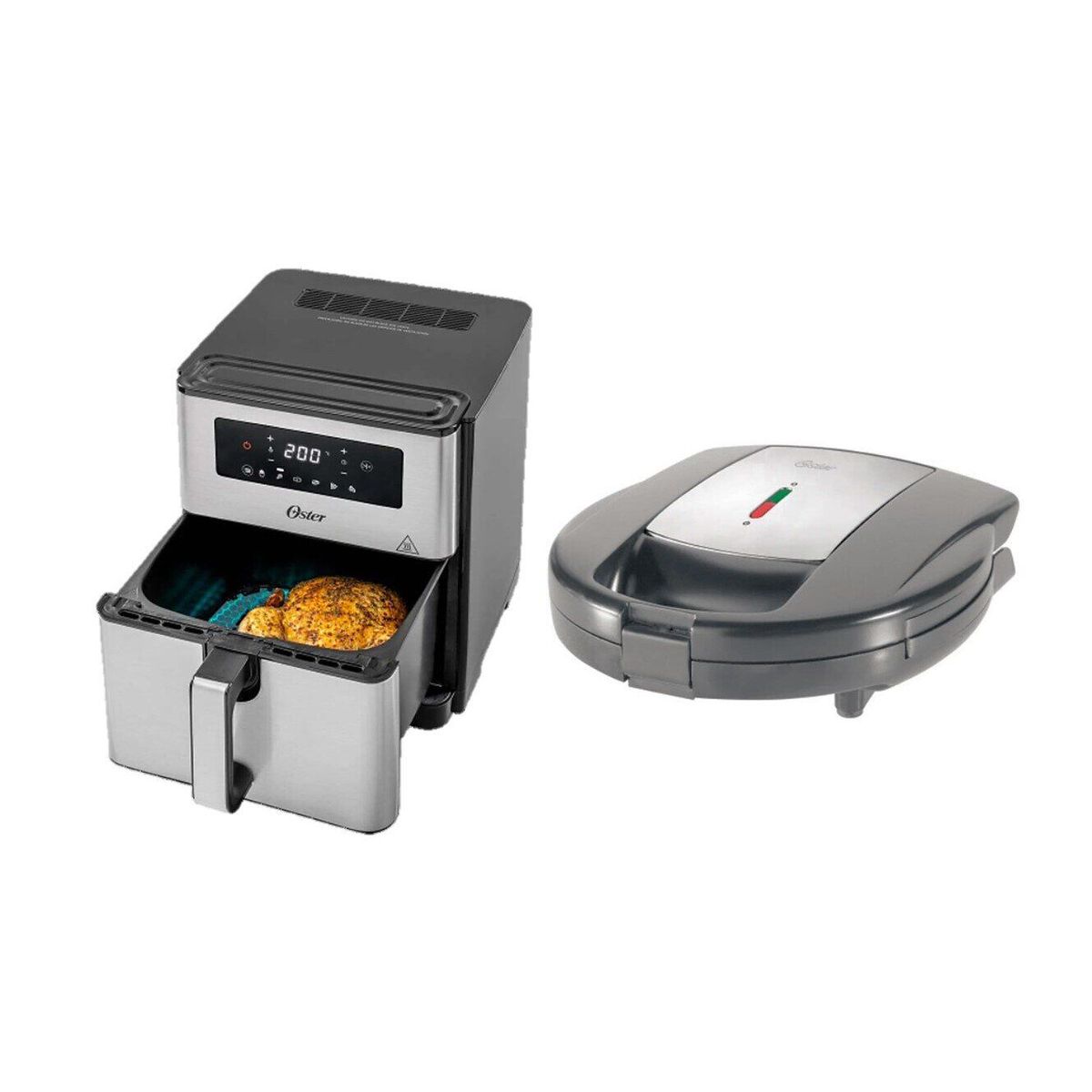 OSTER - Freidora de Aire 9L + Sandwichera 700w