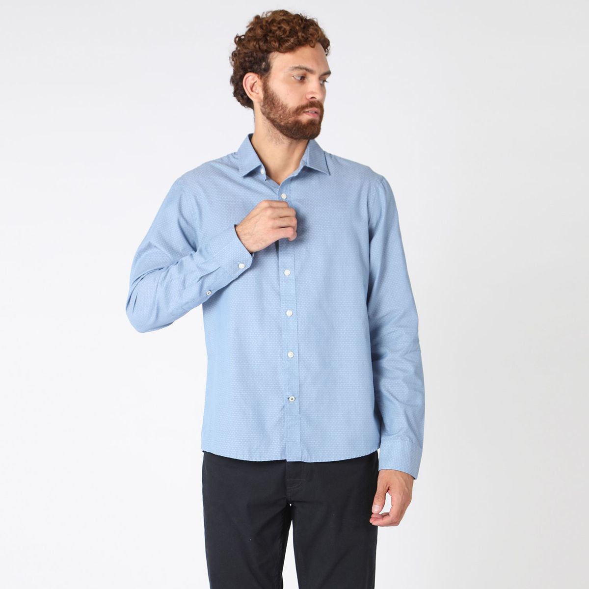 IZOD - Camisa Sport Manga Larga Hombre Izod