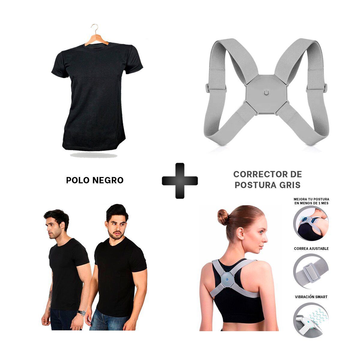 GENERICO - Promo Corrector de Postura + Polo de Algodon