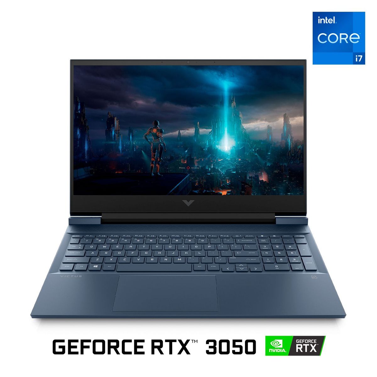 HP - Gamer HP Intel Core i7 RTX 3050 8GB 512GB SSD Victus 11° Gen 16" 16-d0523la 