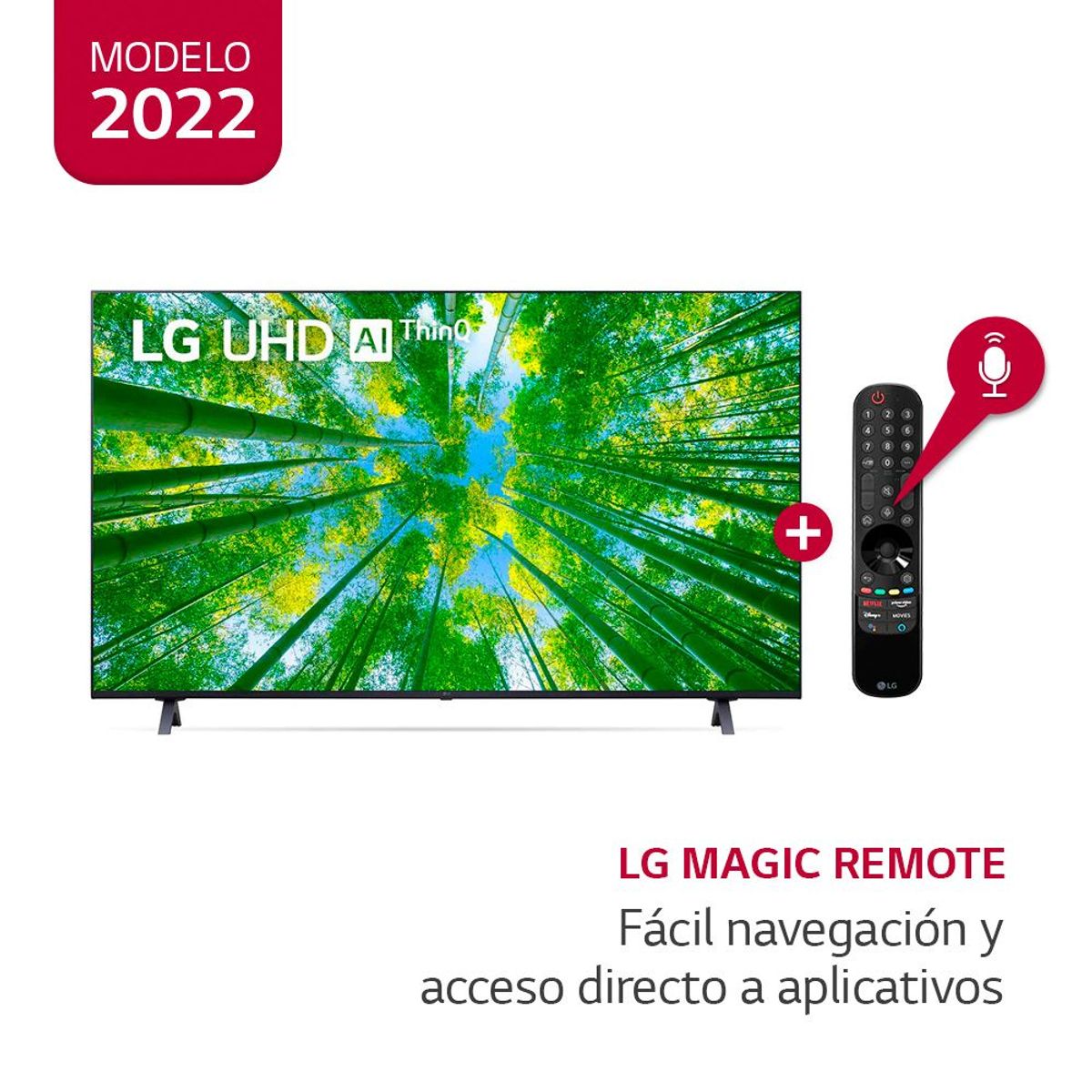 LG - Televisor 65" LG UHD 4K ThinQ AI 65UQ8050PSB (2022)