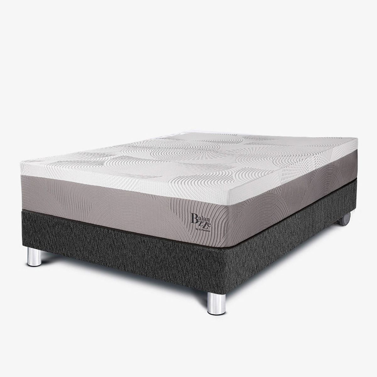 PARAISO - Cama Box Tarima Balanzze 1.5 Plz + 1 Almohada Viscoelásticas
