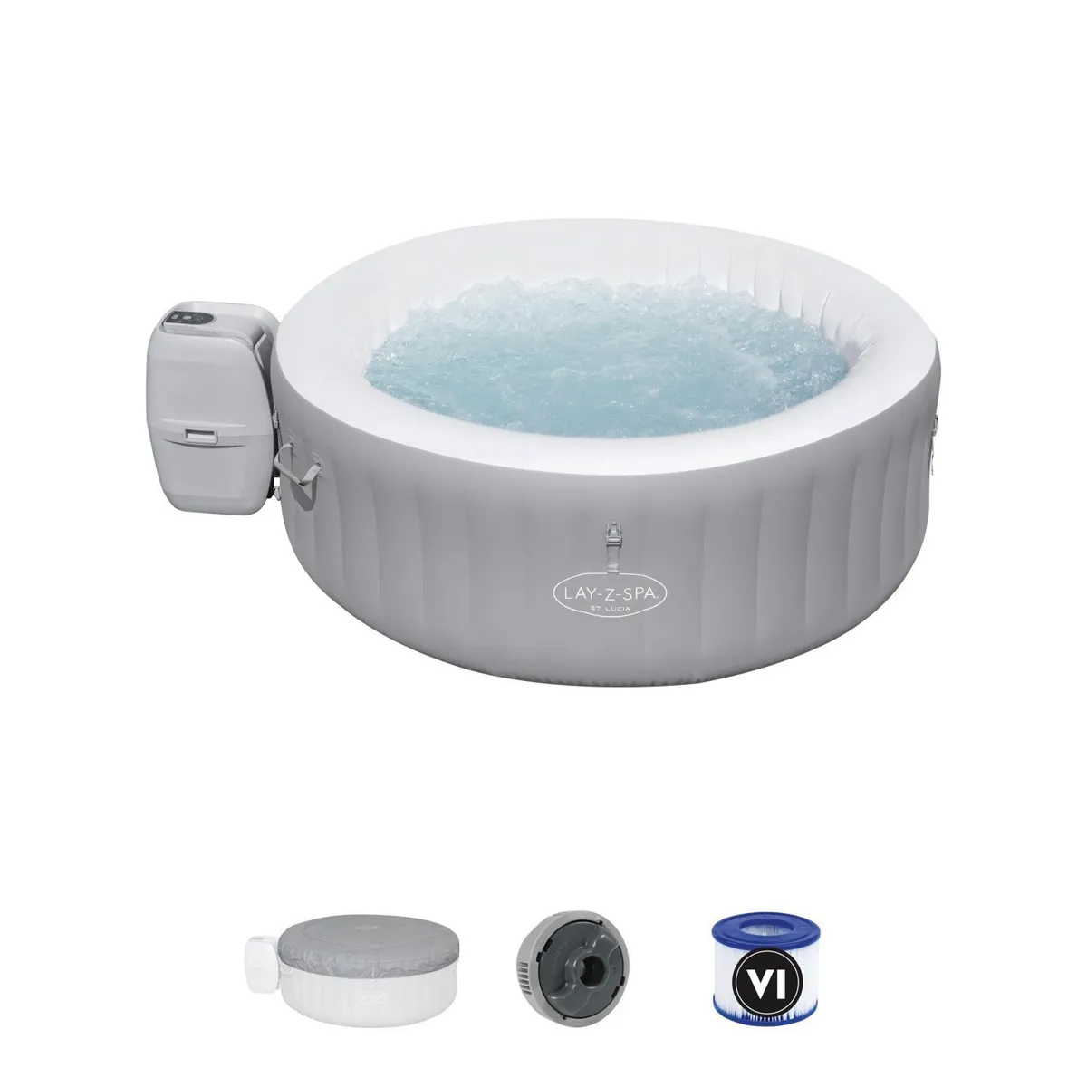 BESTWAY - Piscina Estructural Jacuzzi Lay-Z-Spa 1.70m Lucia