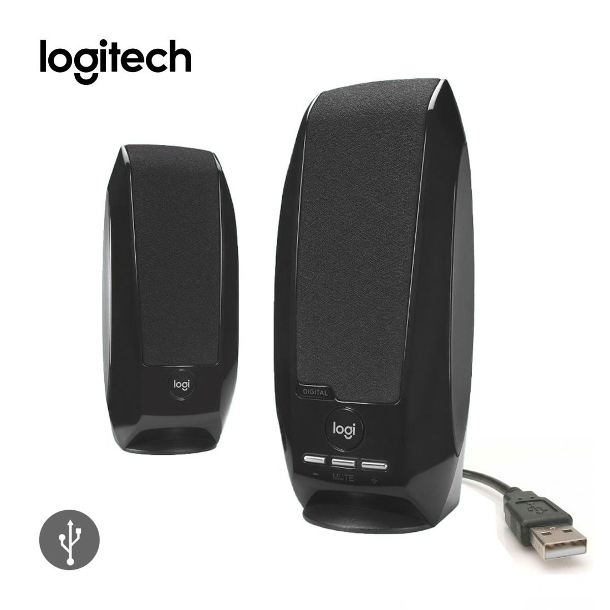 LOGITECH - Parlante Logitech S150 2.4W Estereo USB-A Para PC Negro Logitech