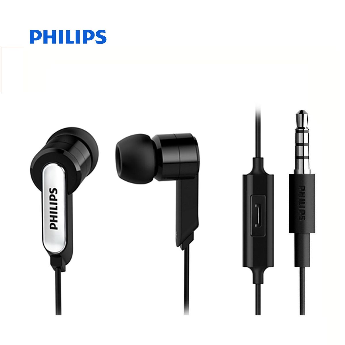 PHILIPS - Audífonos Philips SHE1405 con Micrófono Negro