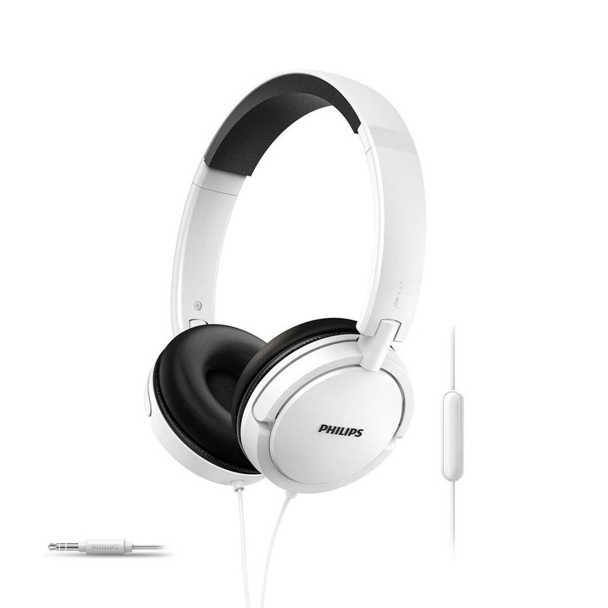 PHILIPS - Audífonos Philips Extra Bass Con Micrófono SHL5005 Blanco Philips