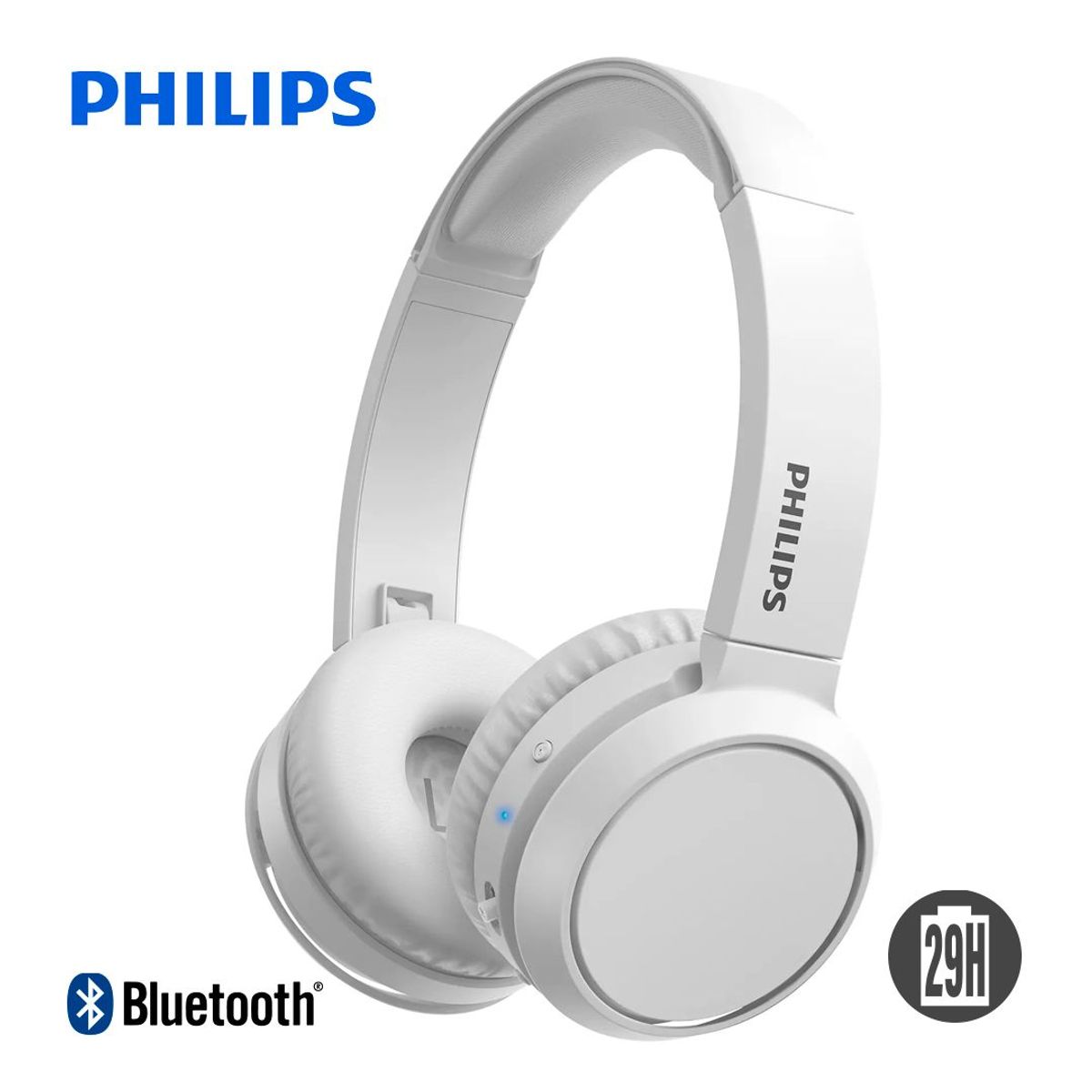 PHILIPS - Audífonos Philips TAH4205 Bluetooth C/Micro 29 Hrs Blanco Philips